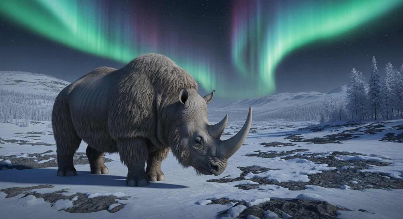 El genoma completo de un rinoceronte lanudo extraído de un estómago milenario permite desafiar teorías sobre la extinción de la especie - (Imagen Ilustrativa Infobae)
