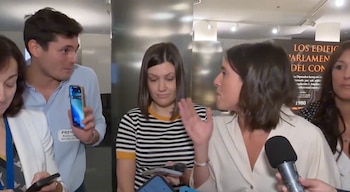 Vito Quiles e Irene Montero (Captura de pantalla de X)