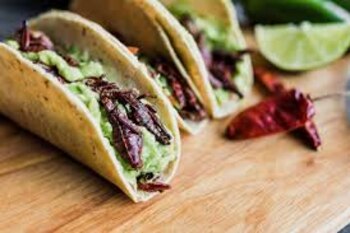 El taco de Chapulines fue