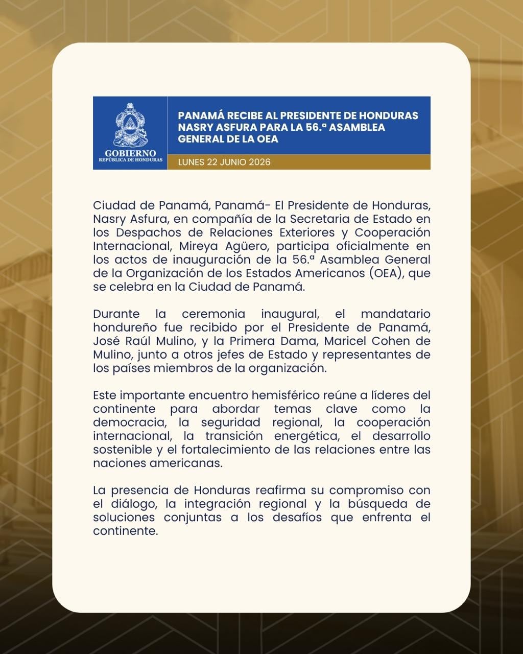 La titular de Exteriores evitó precisar plazos y próximos pasos del acercamiento, y enmarcó el avance en el objetivo de reposicionar al país y ampliar vínculos de cooperación internacional