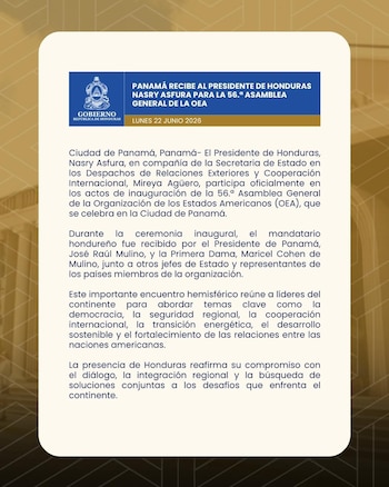 La seguridad hemisférica formará parte de la propuesta hondureña con una mirada integral sobre los delitos transnacionales y el crimen organizado.