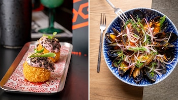 Croquetas de ají y ceviche