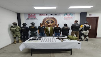 Con AR-15 y una Uzi: caen presuntos integrantes del CJNG en Chiapas