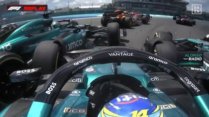 Otro sprint para olvidar de Alonso en Miami, con Hamilton implicado: “No decidirán nada porque no es español, arruinó la carrera”