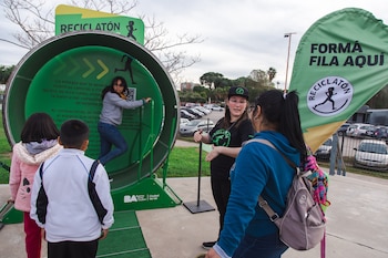 Los vecinos utilizaron el “Reciclatón”,