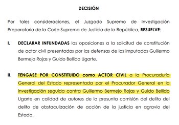 Resolución que incorpora a la