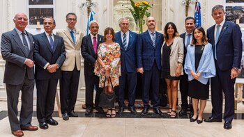 Algunos de los diplomáticos que