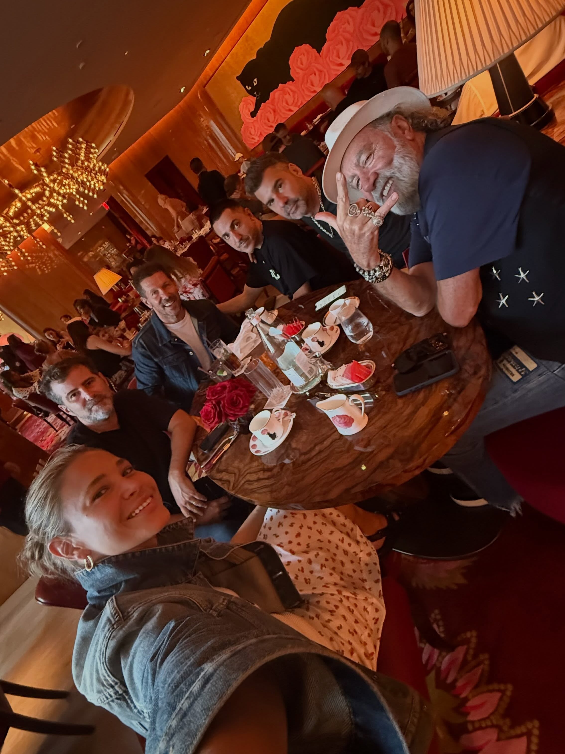 La pareja compartió una cena en un restaurante de Nueva York