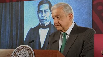 Homenaje a Benito Juárez, AMLO