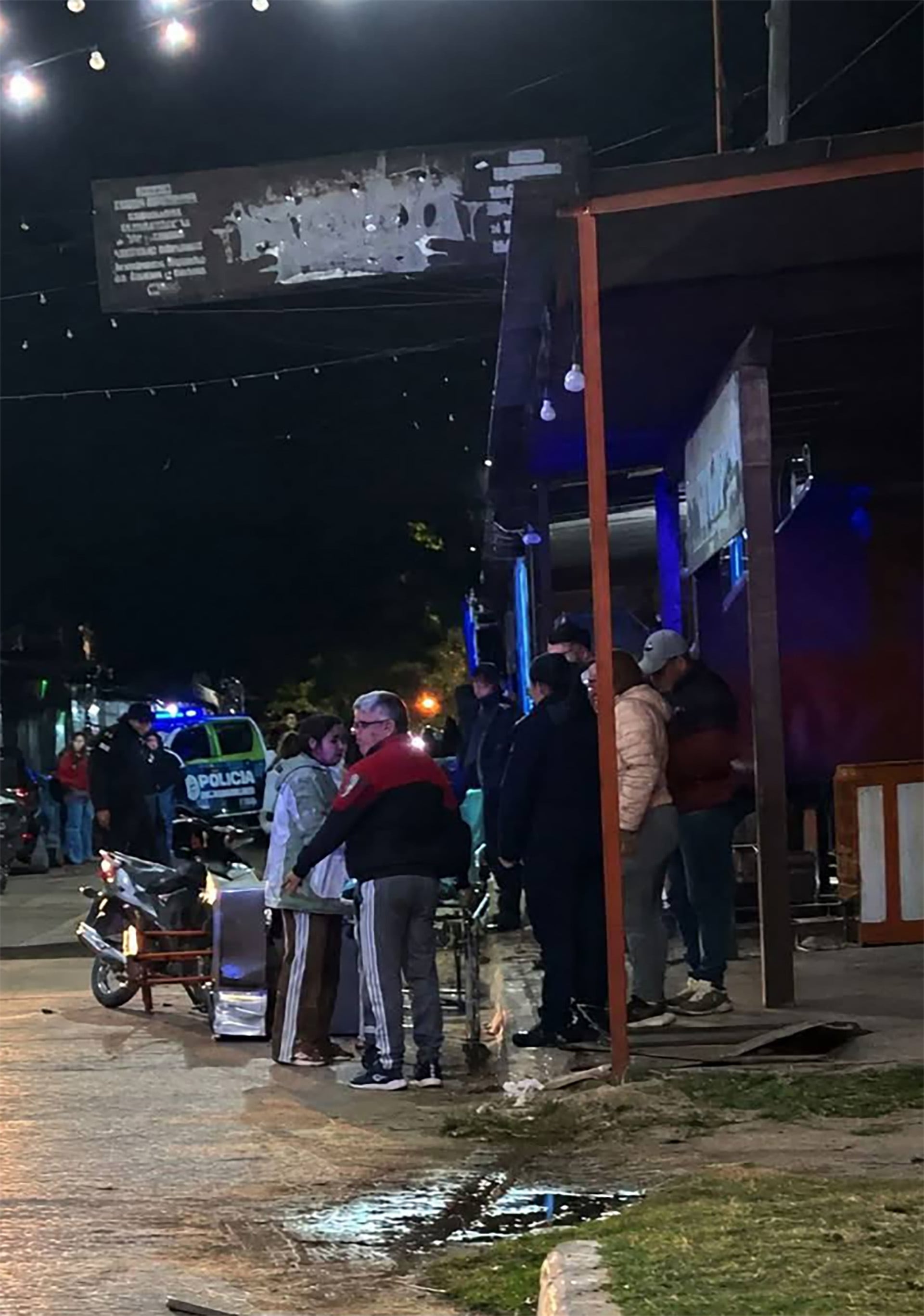 El lugar del accidente