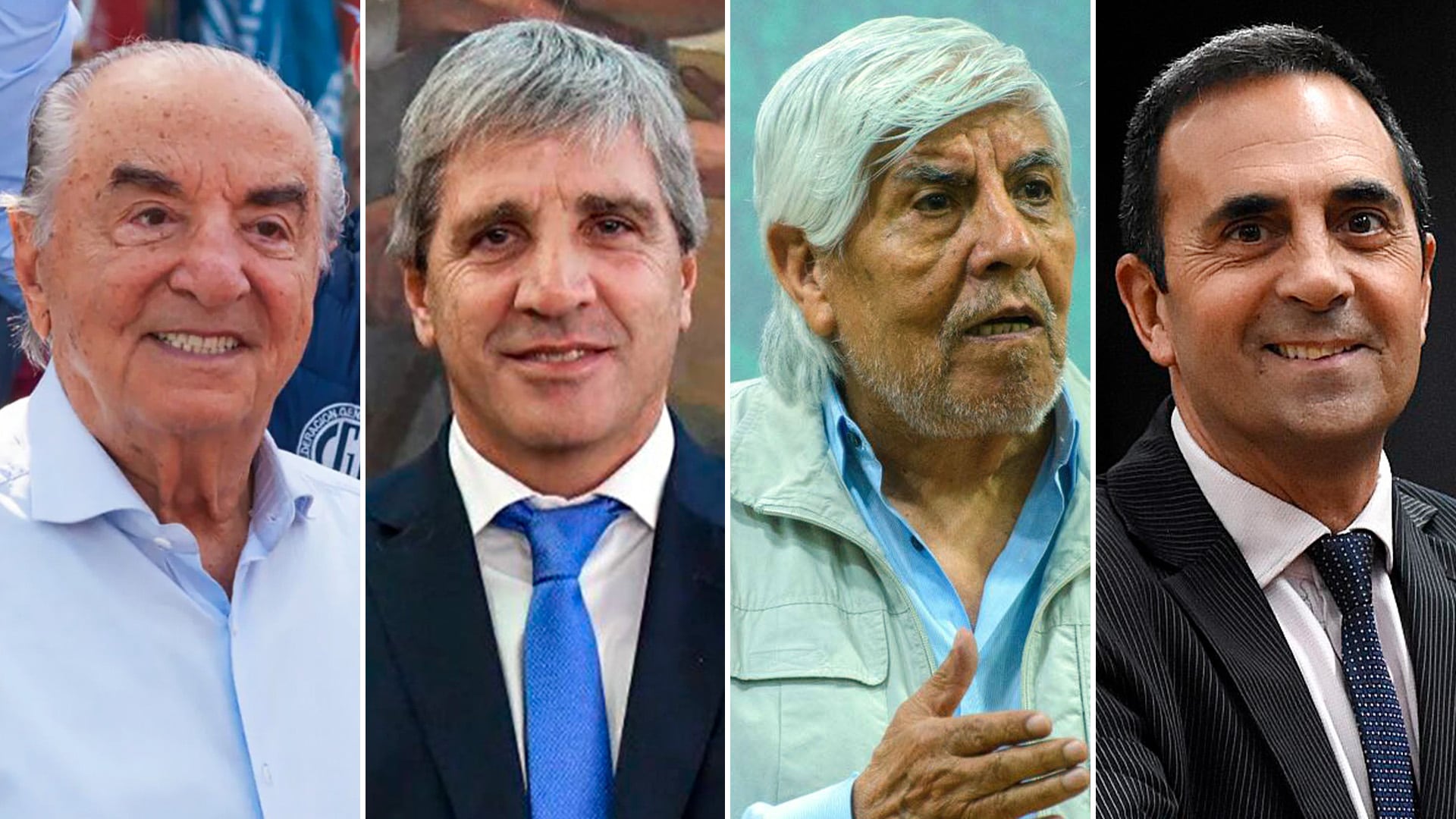Armando Cavalieri, Luis Caputo, Hugo Moyano y Julio Cordero