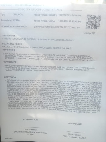 Denuncia.