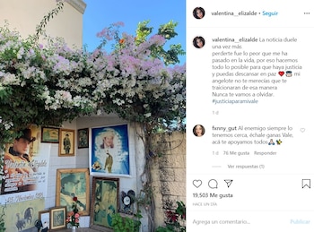 El mensaje de Valentina Elizalde