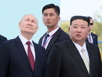 Vladímir Putin y Kim Jong
