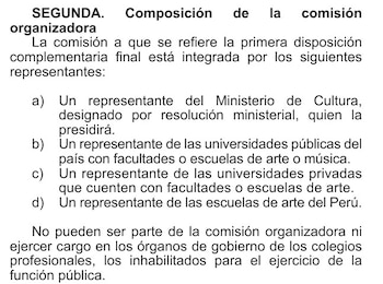 Reforma de contrabando en la Ley de creación del Colegio de Artistas del Perú
