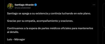 Nuevo comunicado del manager de