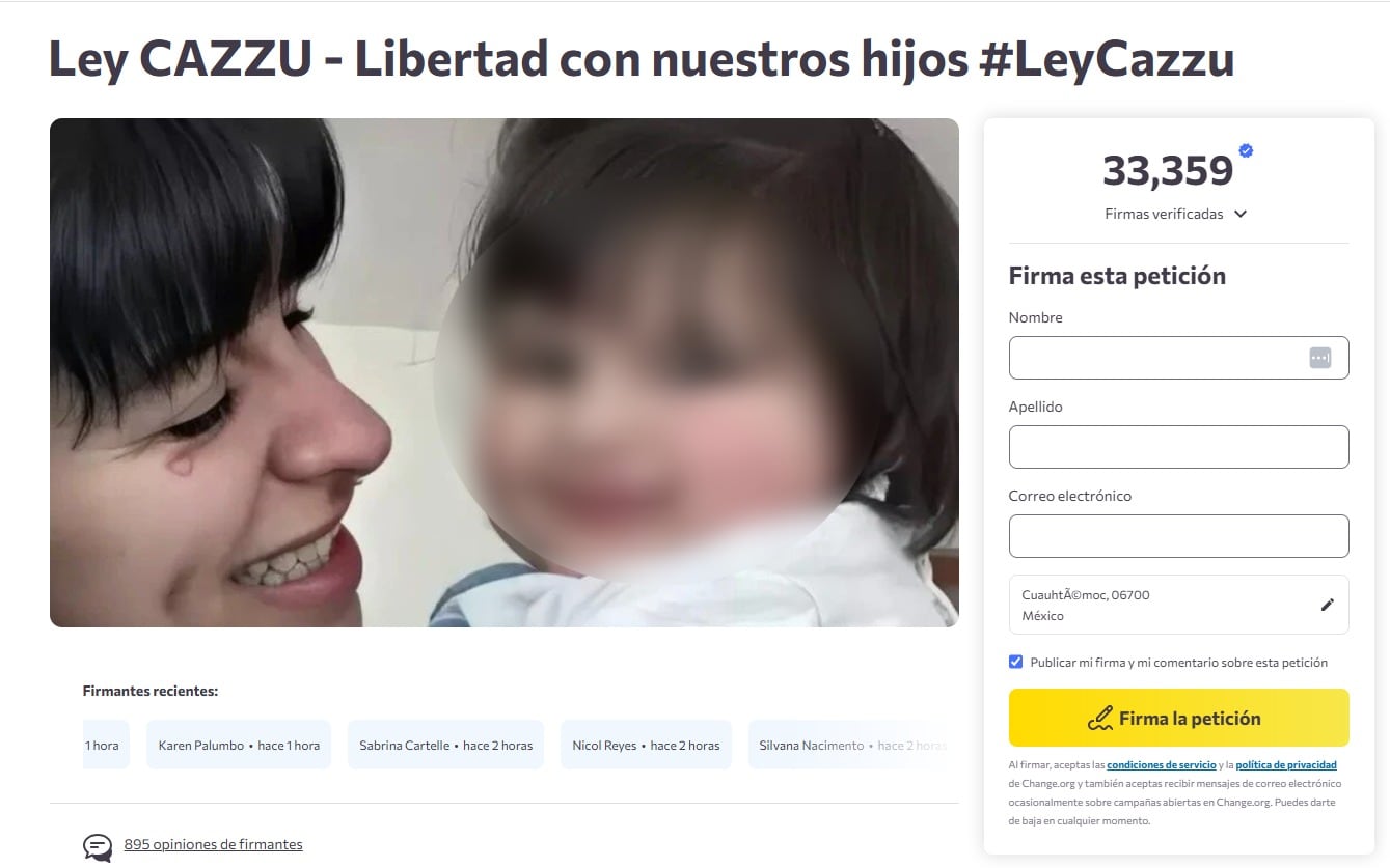 (Captura Página Web: change.com)