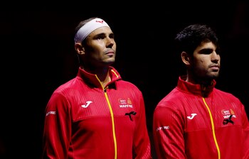 La emoción de Nadal antes