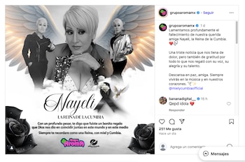 Comunicado de Grupo Aroma. (Instagram)