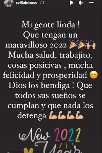 Historias de Instagram de Carmen Villalobos. Foto: @cvillaloboss