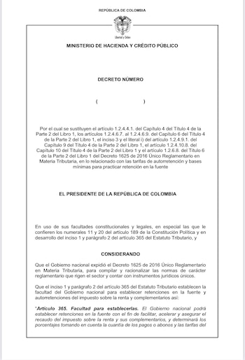 El Decreto 0572 de 2025 podría desequilibrar el presupuesto de 2026 si no se evalúan adecuadamente sus efectos, según el contralor - crédito Ministerio de Hacienda
