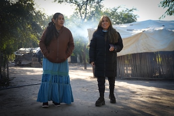 Luisa asegura que la proyección del chaguar que hoy escasea en el monte es con nuevos chaguaderales que sostengan el saber ancestral