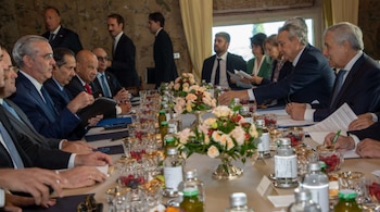 Durante el encuentro con empresarios italianos, el presidente Luis Abinader señaló que República Dominicana prevé un crecimiento económico del 4.5 % este año y proyecta duplicar el tamaño de su economía para 2036./ (Presidencia de República Dominicana)