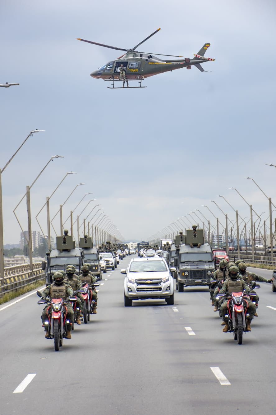 El despliegue militar y policial es focalizado.