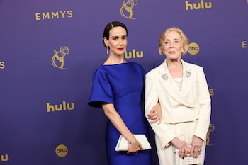 Sarah Paulson y Holland Taylor comparten su éxito de manera pública. (REUTERS/Aude Guerrucci)