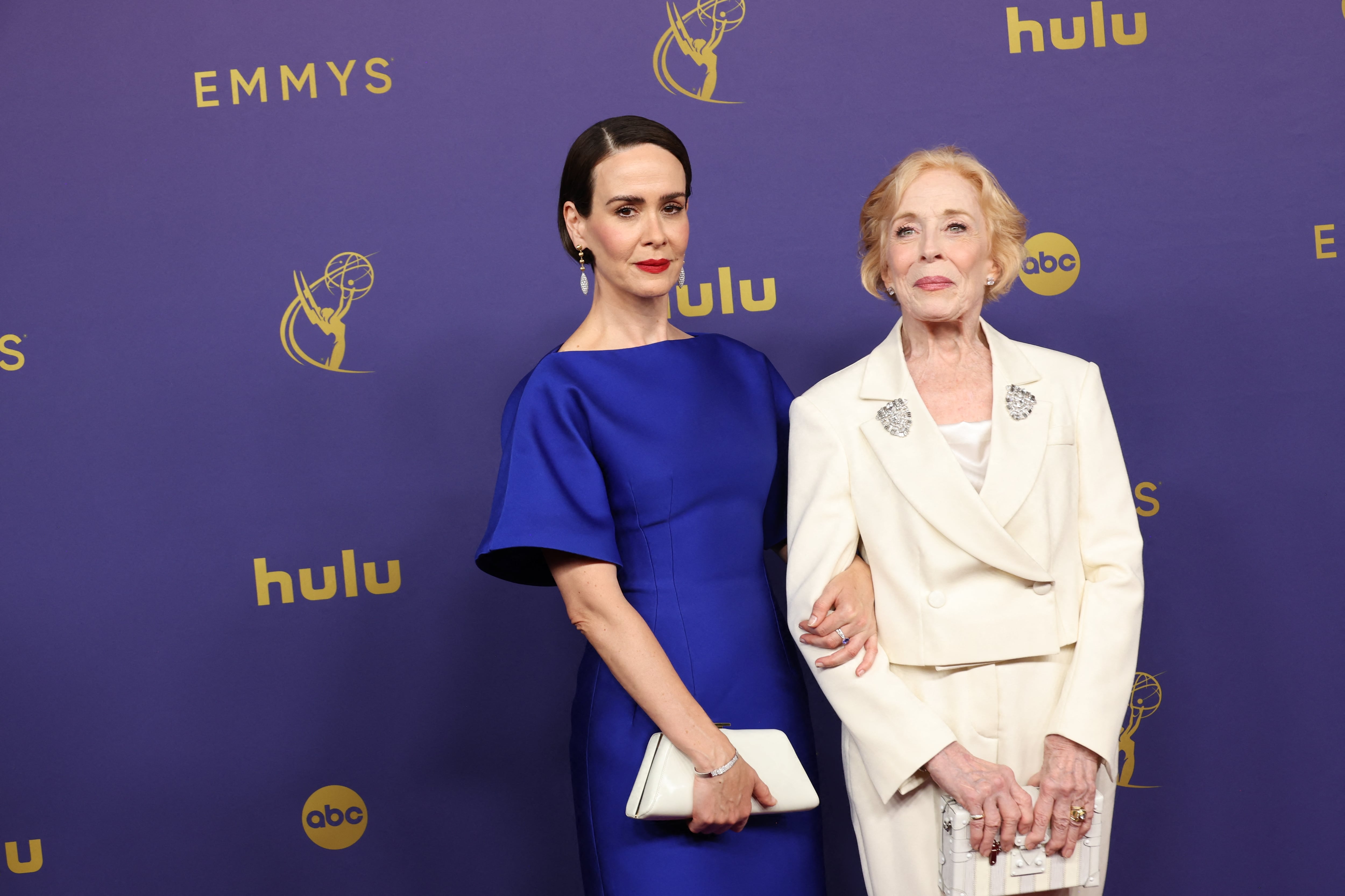 Sarah Paulson y Holland Taylor comparten su éxito de manera pública. (REUTERS/Aude Guerrucci)