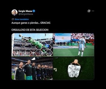Los mensajes del arco político tras la derrota de la selección argentina ante España en la final del Mundial