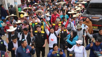 Alcalde de Pataz encabeza marcha