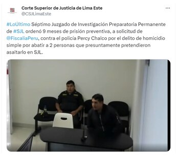 Agente de la PNP, Percy