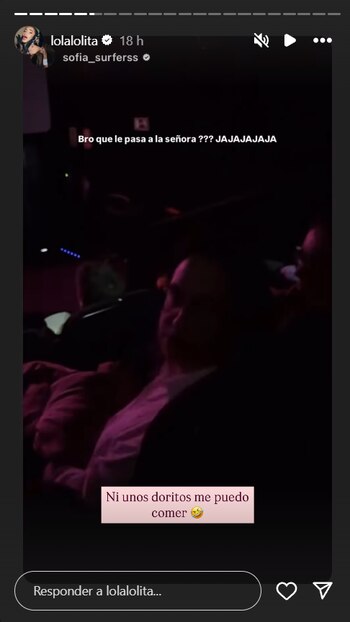 Historia de Lola Lolita en Instagram (@lolalolita).