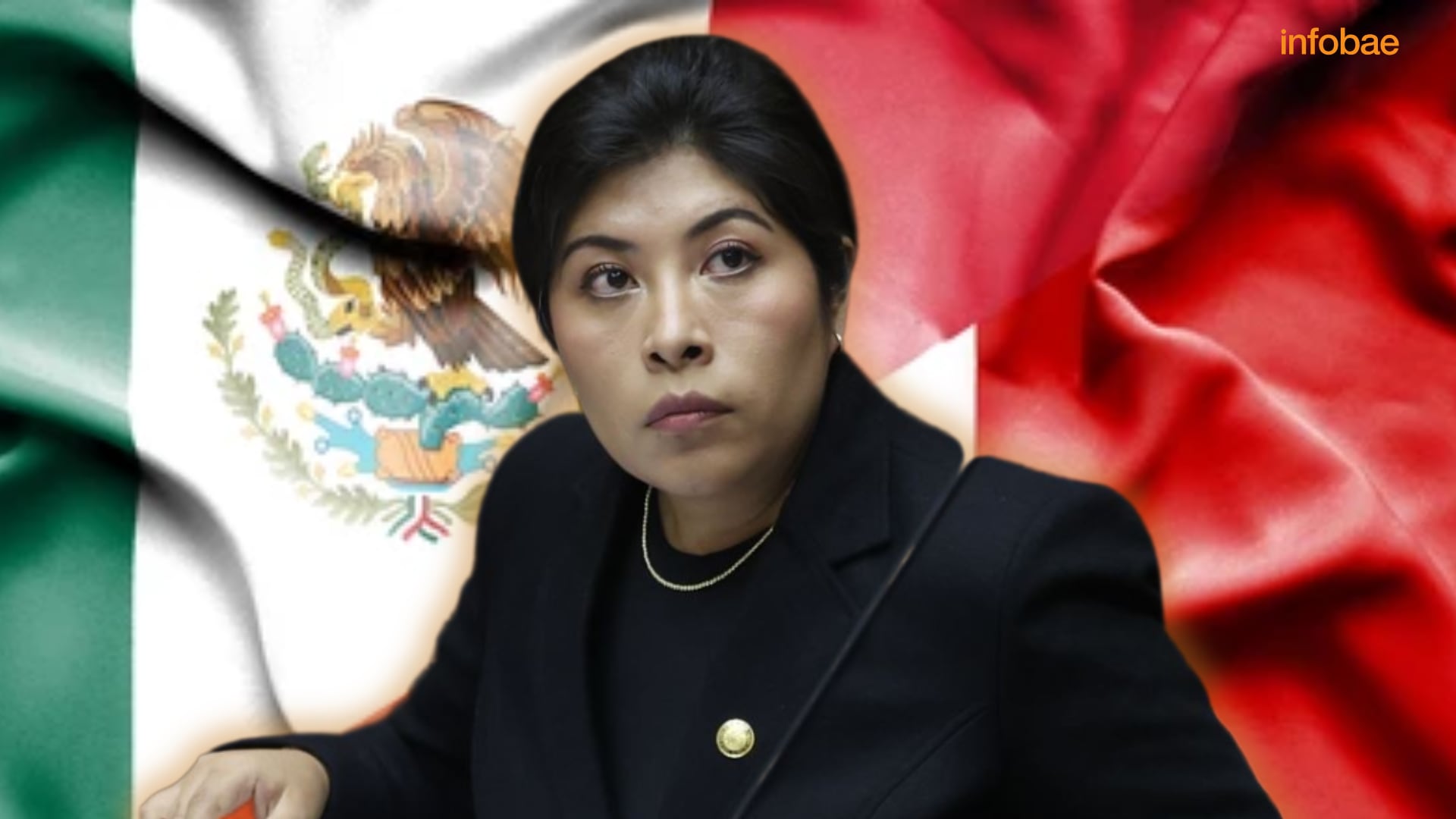 Betssy Chávez actualmente se encuentra asilada en México| Composición Infobae (Andina/shutterstock)