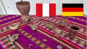 Familia alemana entrega al Perú 18 valiosas piezas incas y preincas