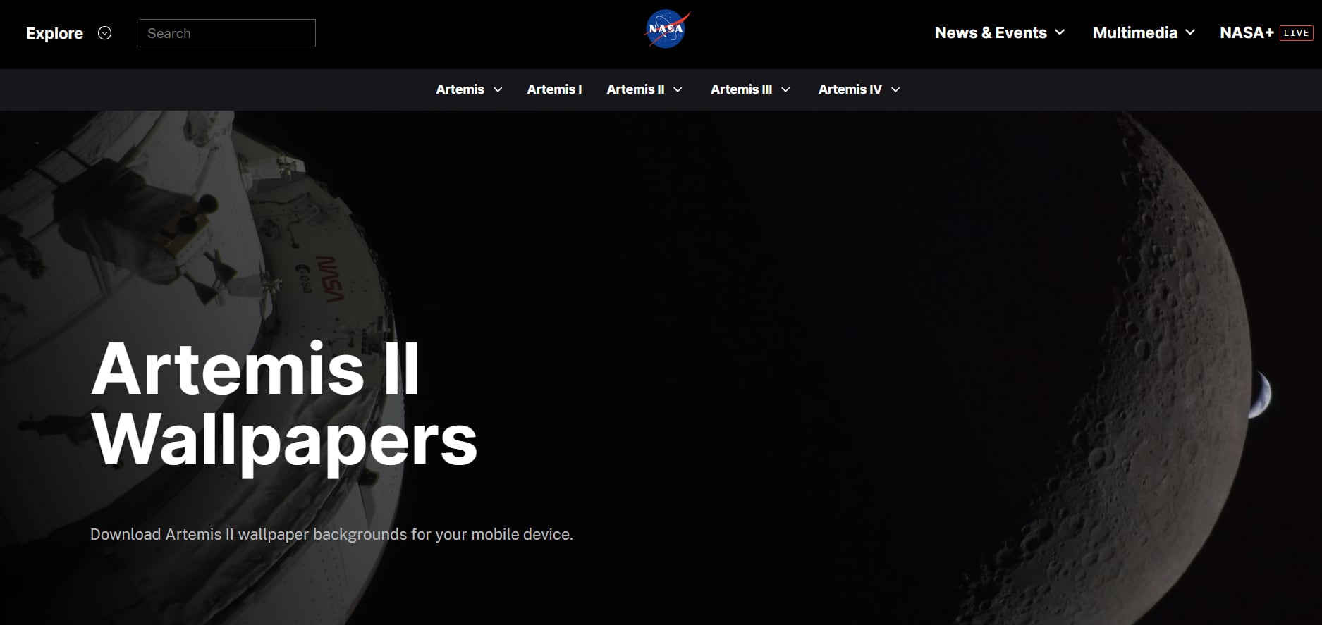 Puedes acceder a las fotos a través de la página web de la NASA. (NASA)