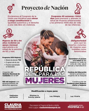 La candidata de Morena planteó