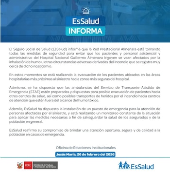 Comunicado de EsSalud