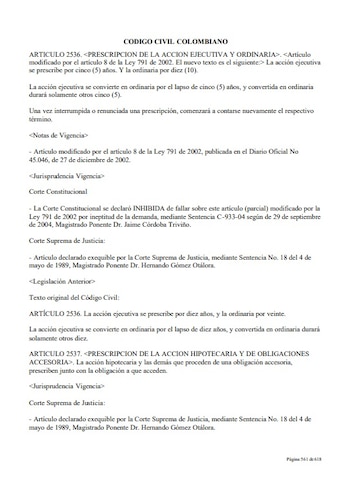 La acción ejecutiva se prescribe