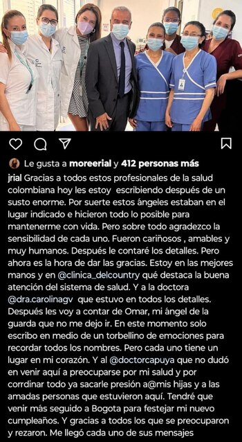 El posteo de Jorge Rial