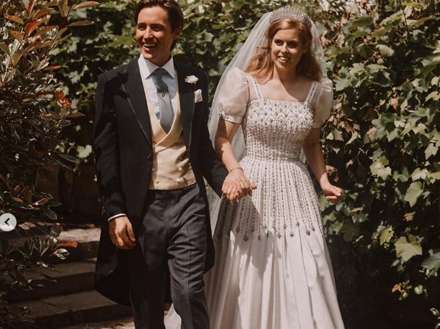 Beatriz de York el día de su boda. (Europa Press)
