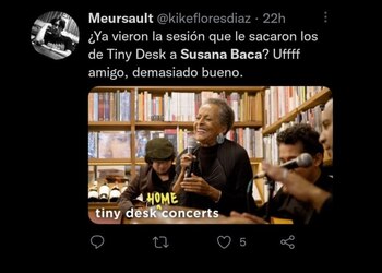 Susana Baca es elogiada en