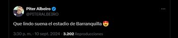 El humorista Piter Albeiro aseguró