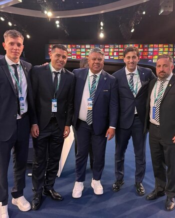La delegación argentina presente en