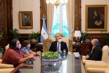 El presidente Alberto Fernández, en