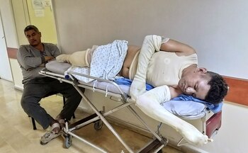 Un hombre, que resultó herido