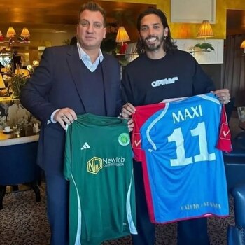 Maxi López y Ezequiel Schelotto