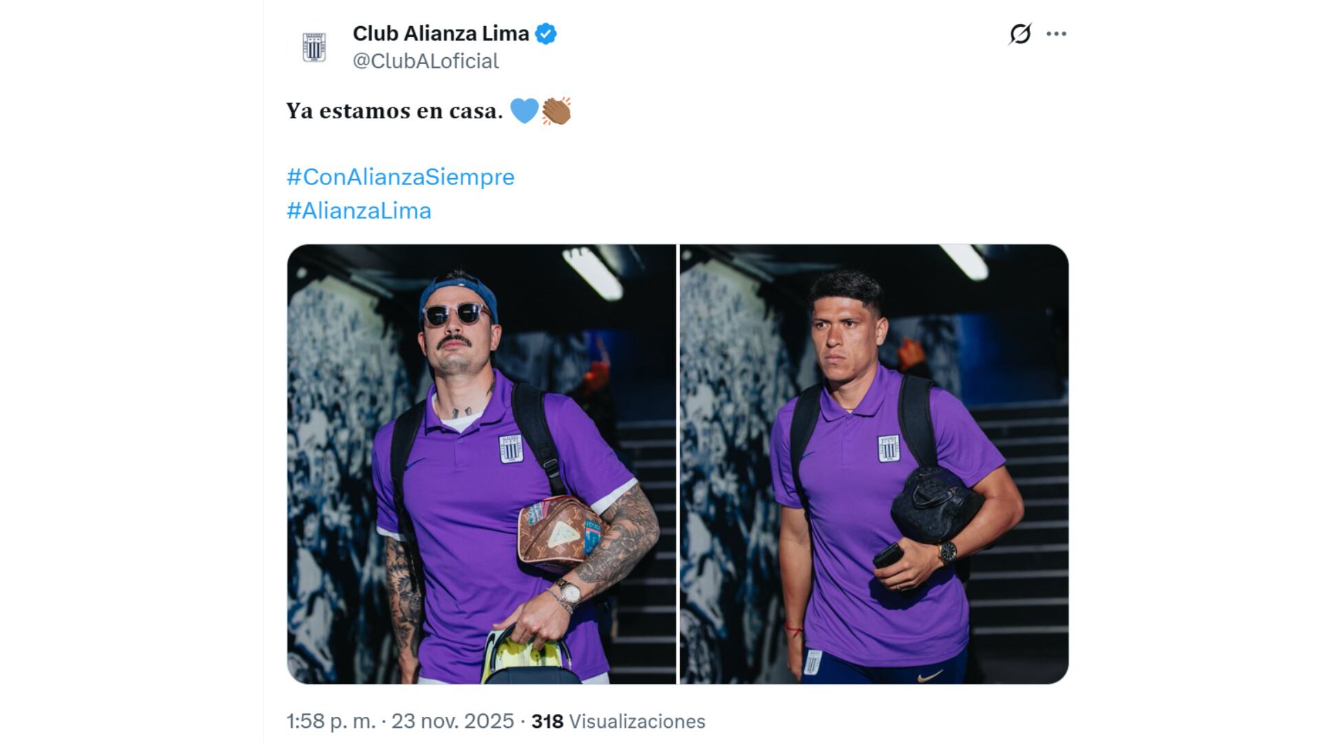 Plantel de Alianza Lima concentra en Matute. Crédito: Captura X