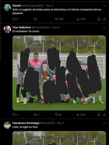 Así reaccionaron las redes del Rayo Vallecano con la foto en donde está James Rodríguez - crédito Red Social X